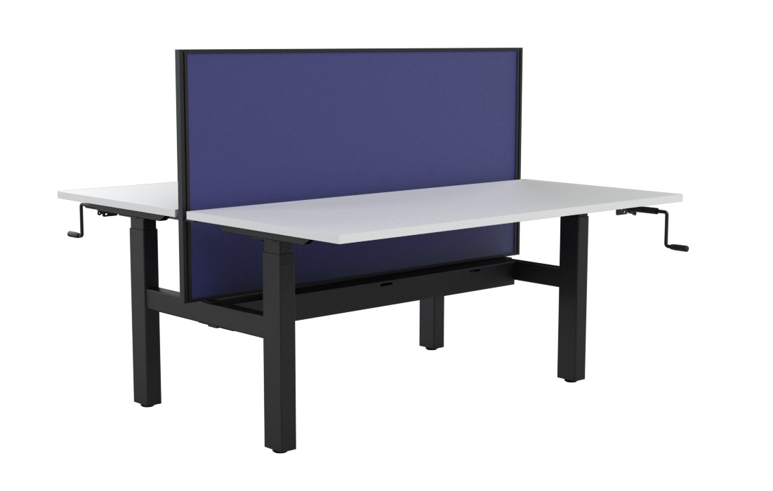 Agile Winder Height Adj Desk Double Sided with Studio 50 Screen